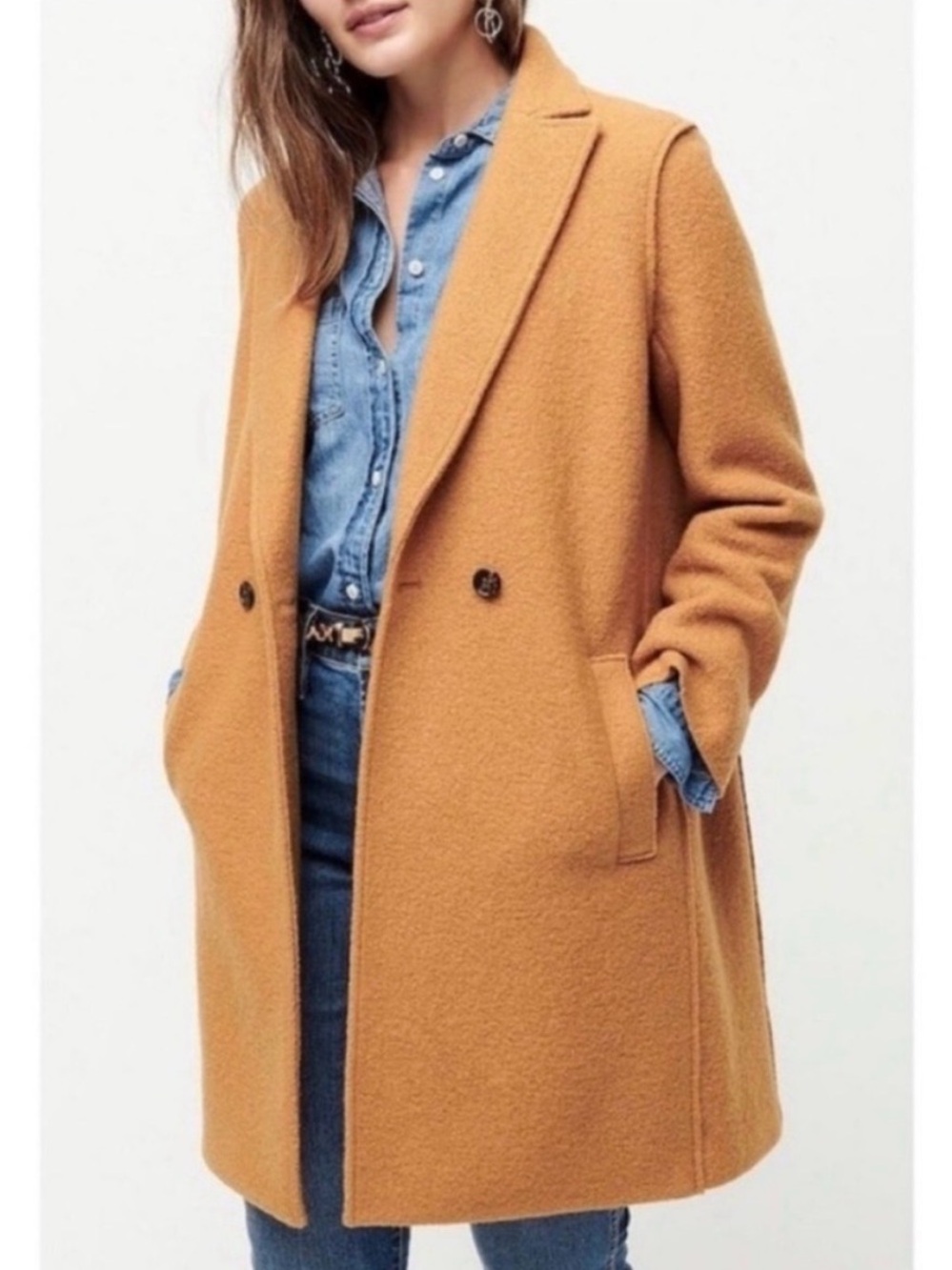J Crew Daphne Italian Wool Topcoat